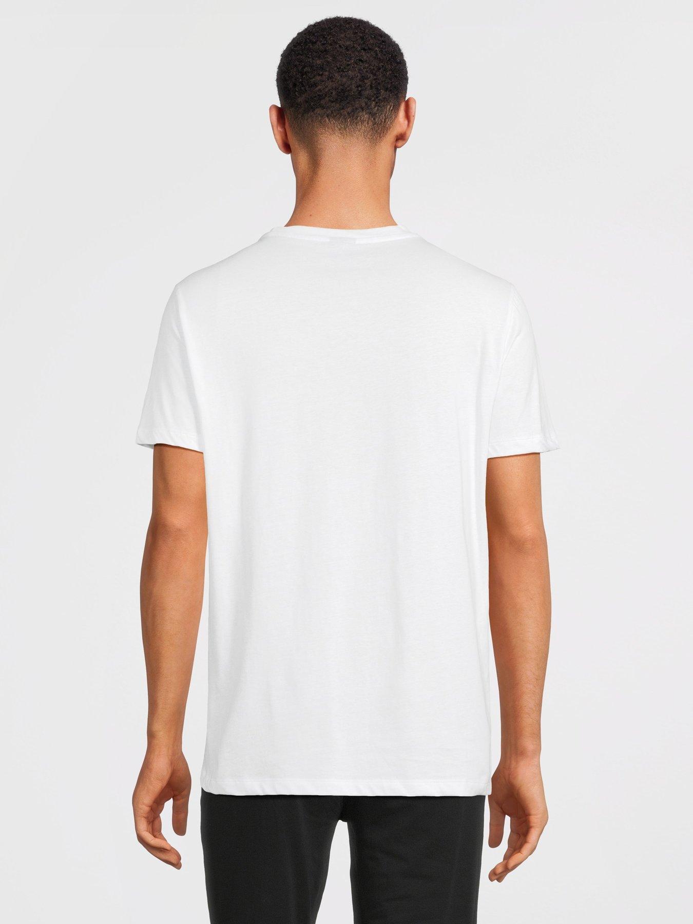 BOSS Bodywear 24 Logo Regular Fit T-shirt - White | Very.co.uk