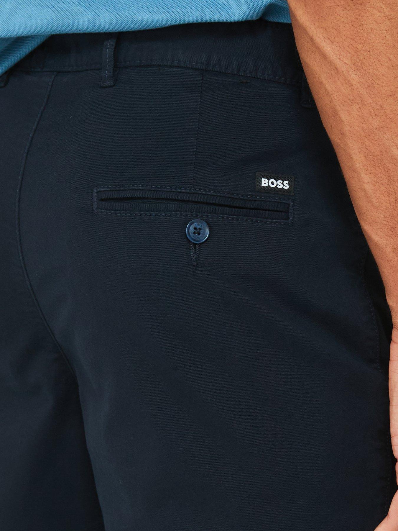 BOSS Slice Slim Fit Shorts - Dark Blue | Very.co.uk