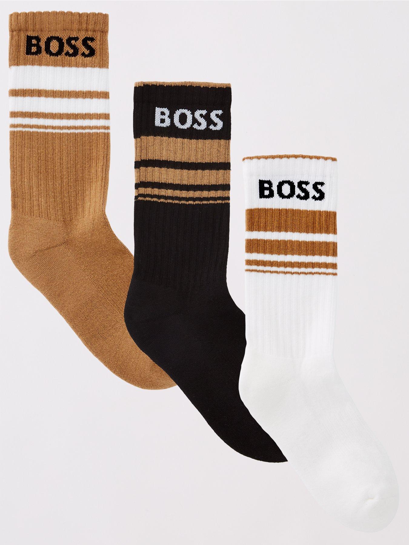 undefined Bodywear 3 Pack Rib Stripe Socks - Multi