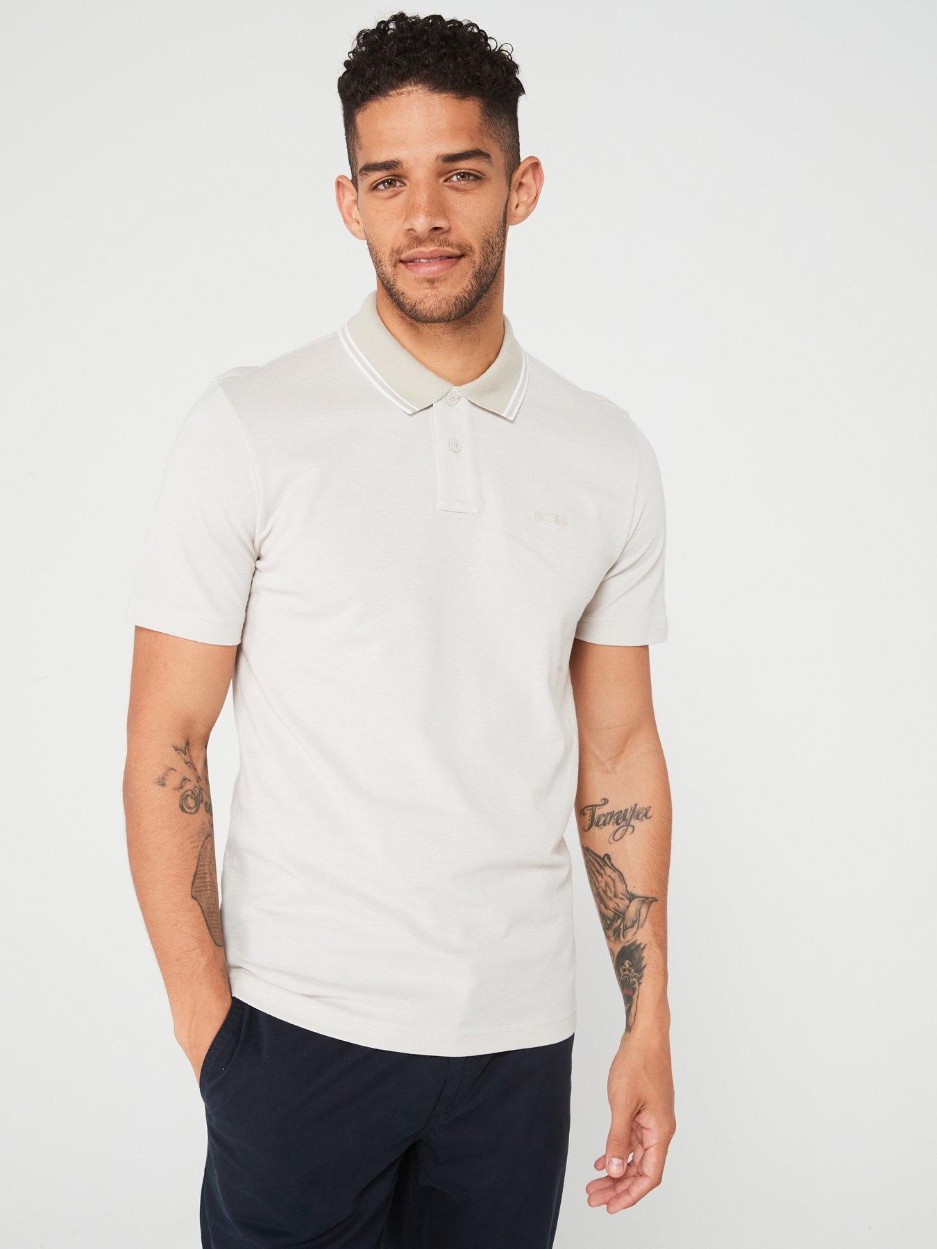 BOSS Peoxfordnew Short Sleeve Polo Shirt | Very.co.uk