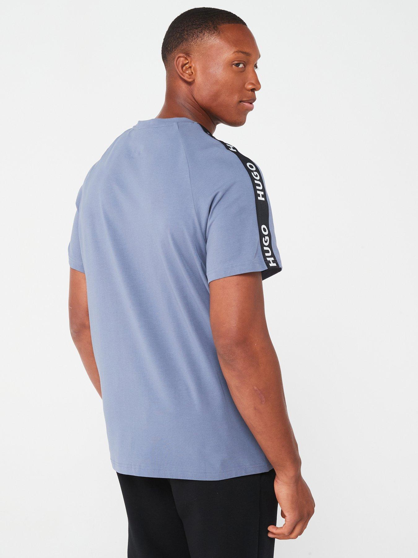 HUGO Bodywear Sporty Logo Relaxed Fit T-shirt - Blue | Very.co.uk