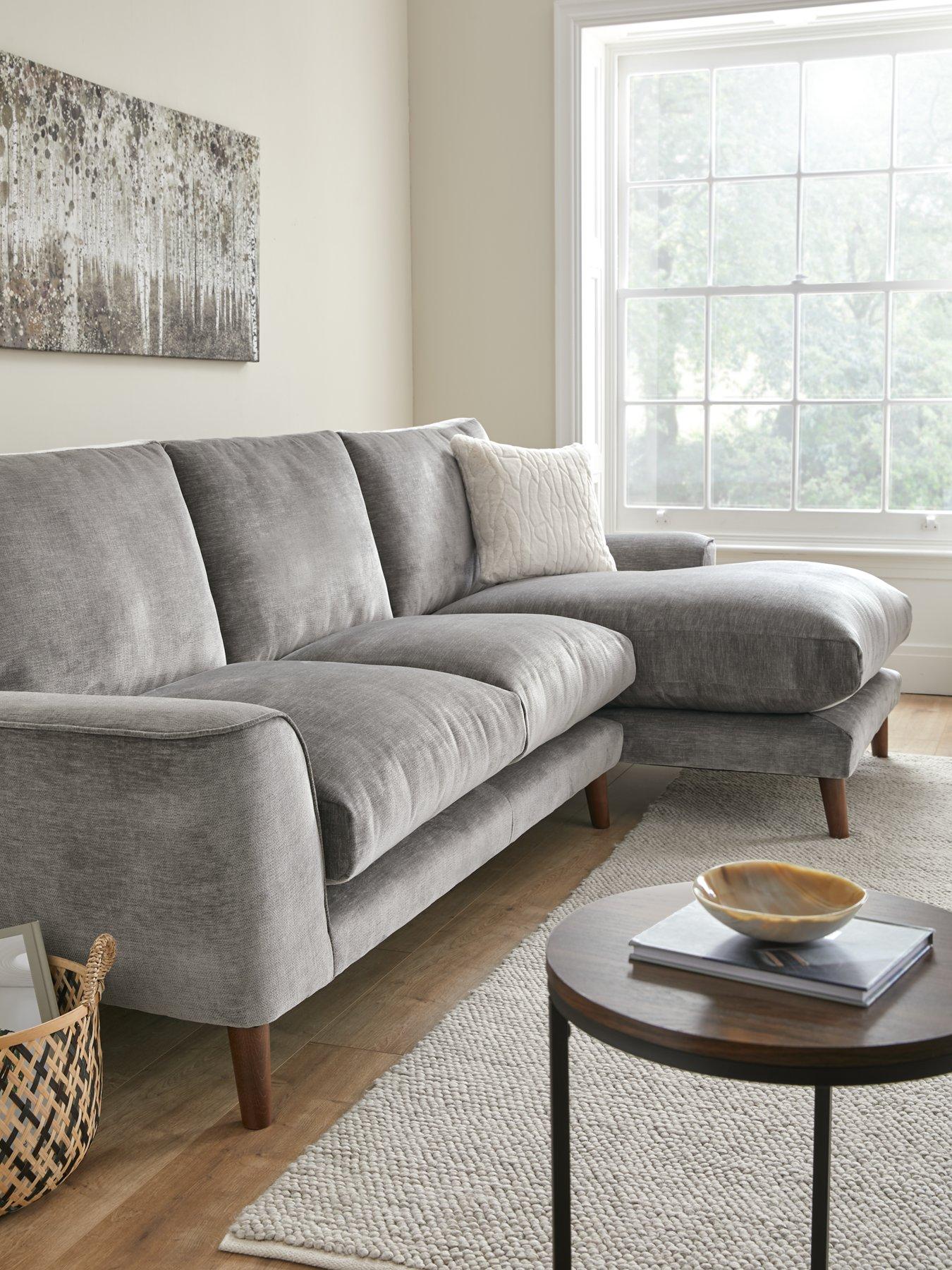 Very Home Astrid Right Hand Fabric Corner Chaise Sofa - Made to order in the UK