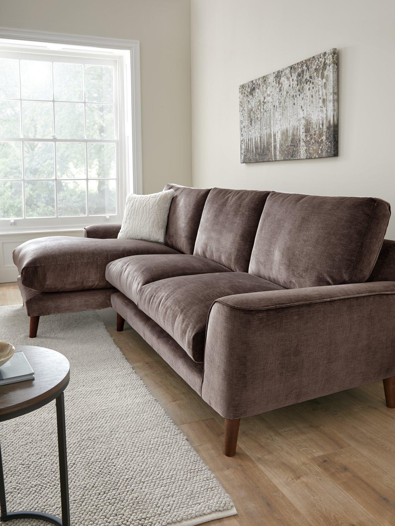 Very Home Astrid Left Hand Fabric Corner Chaise Sofa - Made to order in the UK