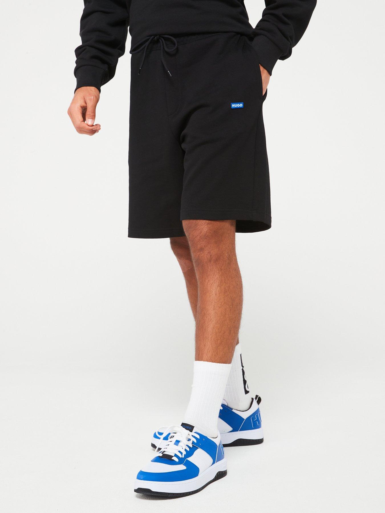 undefined Blue Nasensio Regular Fit Jersey Shorts- Black