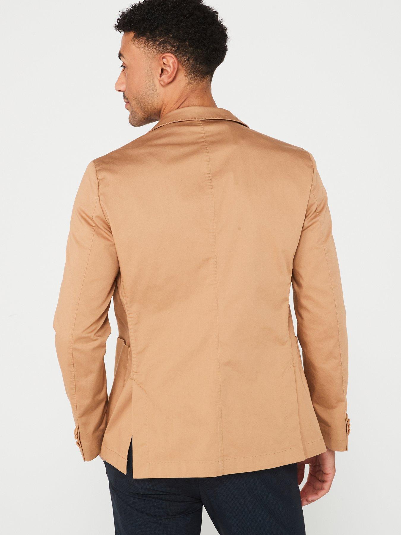 Image 2 of 4 of BOSS Hanry Slim Fit Jacket - Dark Beige