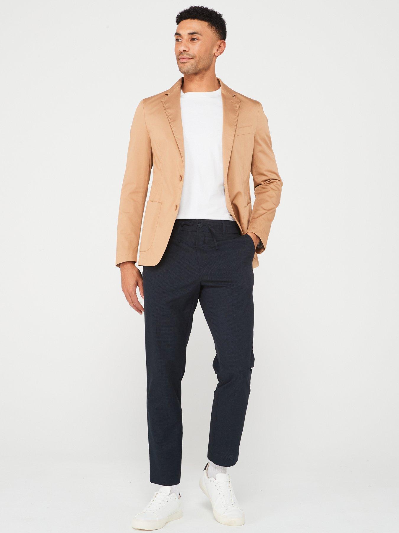 Image 3 of 4 of BOSS Hanry Slim Fit Jacket - Dark Beige