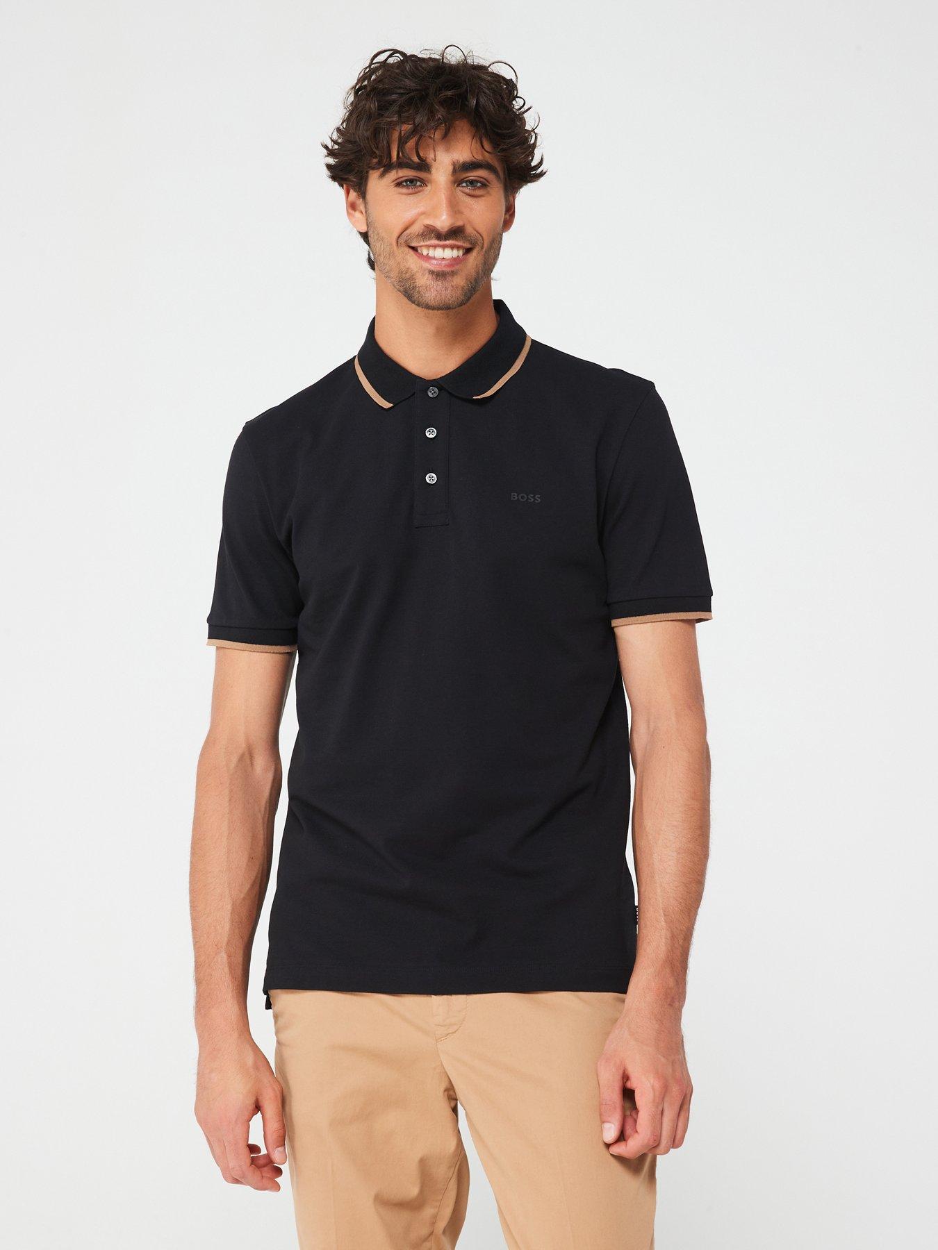 undefined Parlay 190 Regular Fit Short Sleeve Polo Shirt - Black