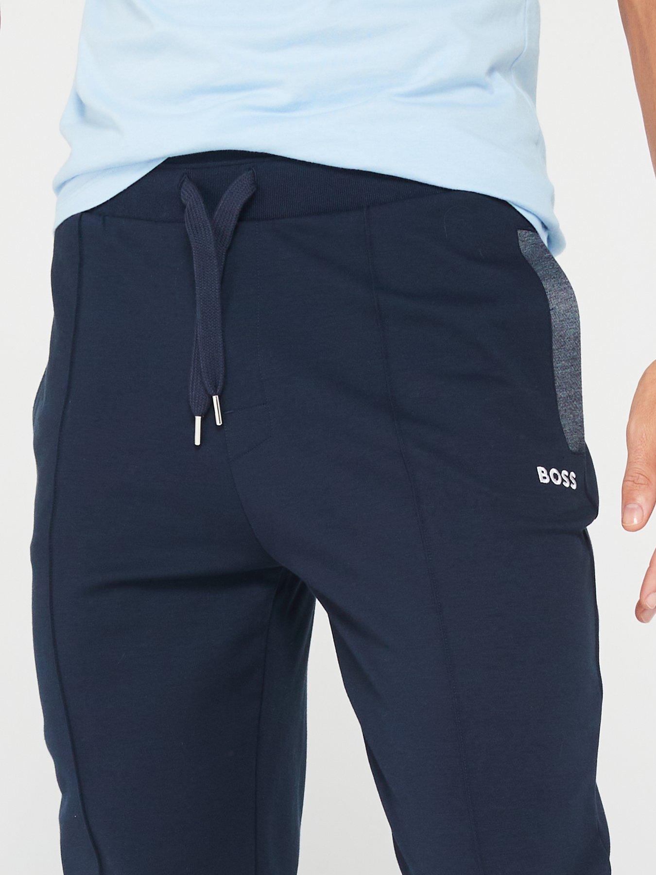 BOSS Bodywear Tracksuit Pants - Dark Blue | Very.co.uk