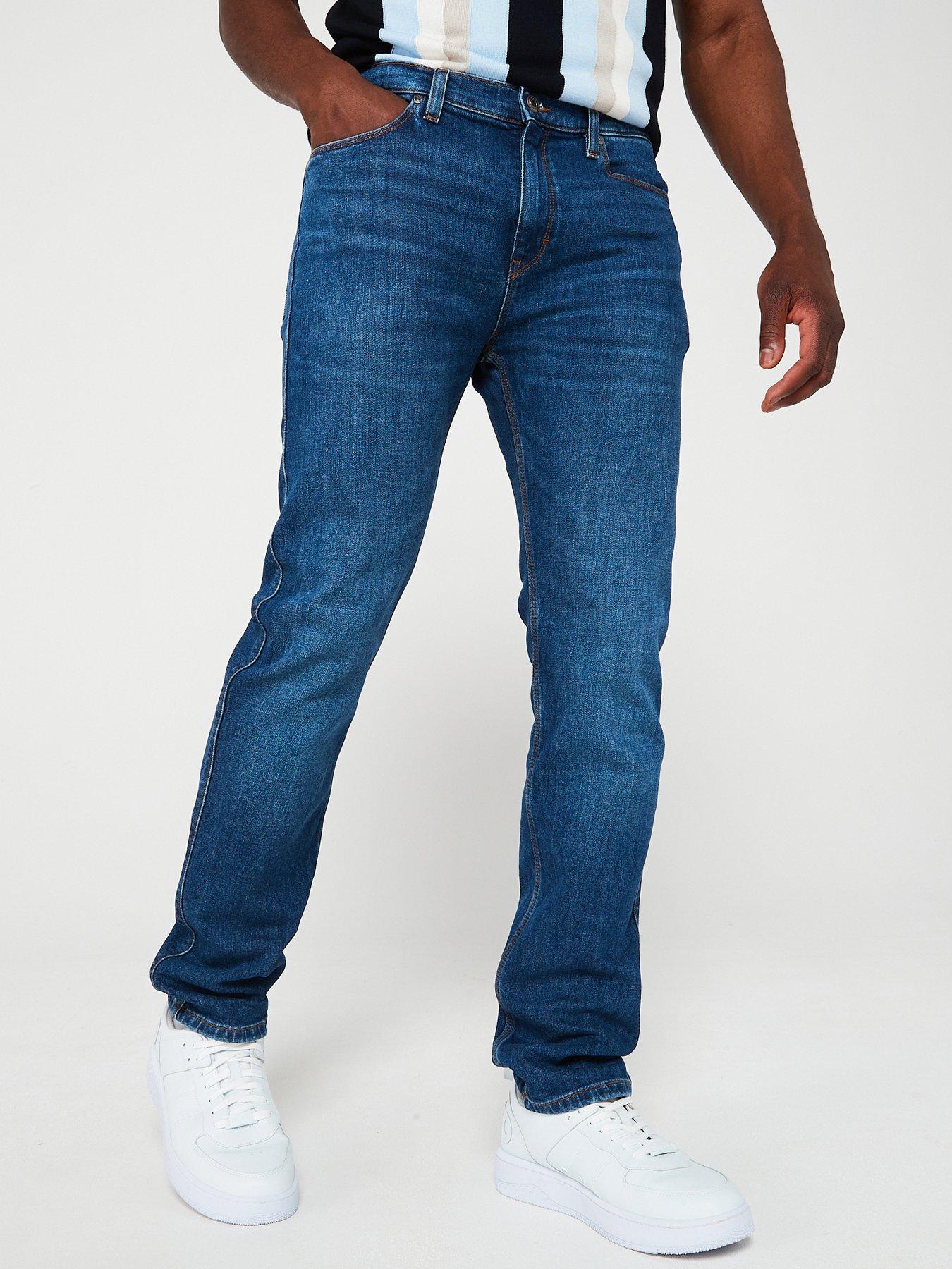 HUGO 708 Slim Fit Jeans - Mid Wash | Very.co.uk