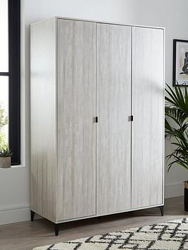 Product photograph of Very Home Wakefield 3 Door Wardrobe from very.co.uk