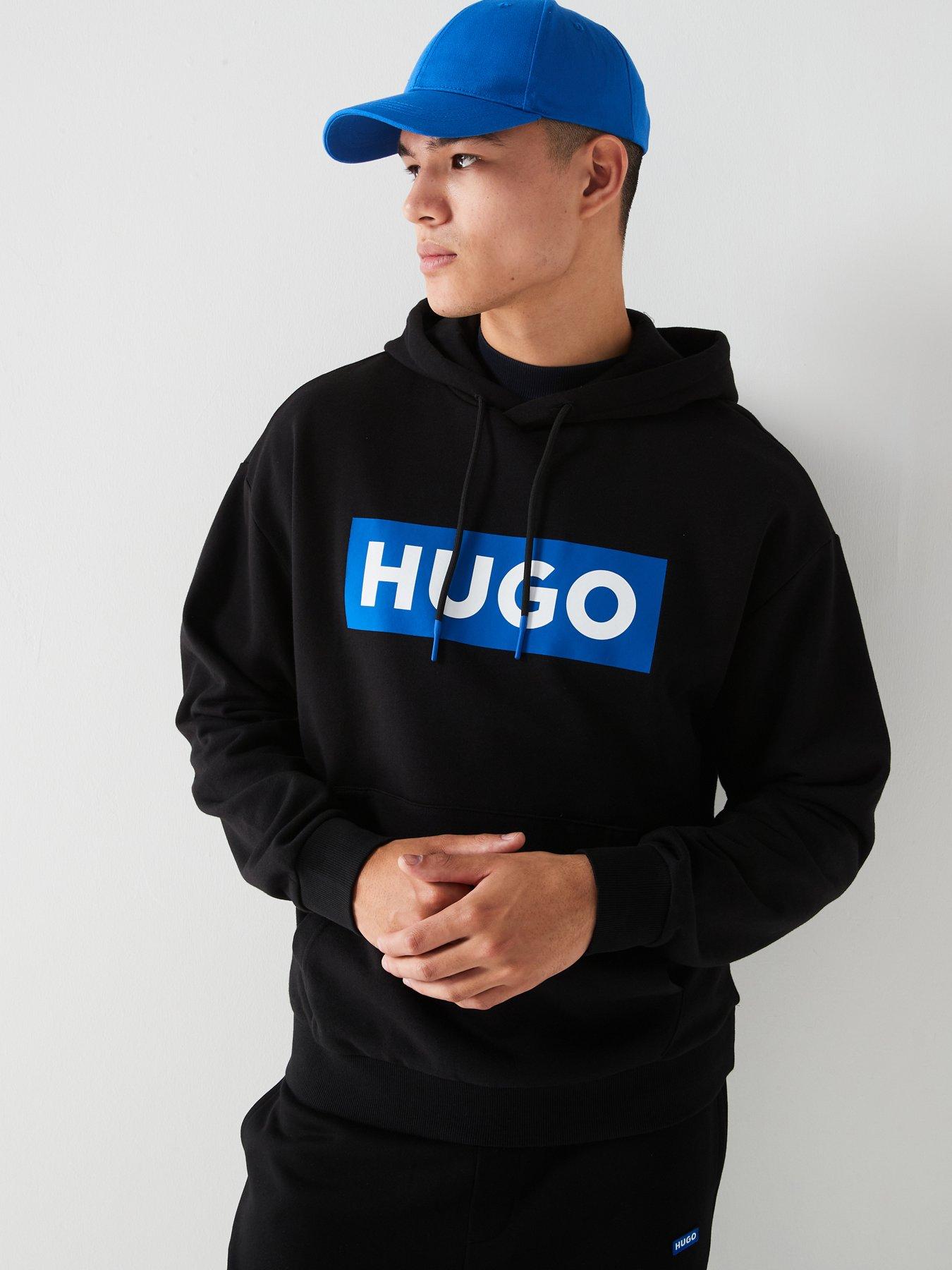 Hugo boss sweatshirt black and blue sale