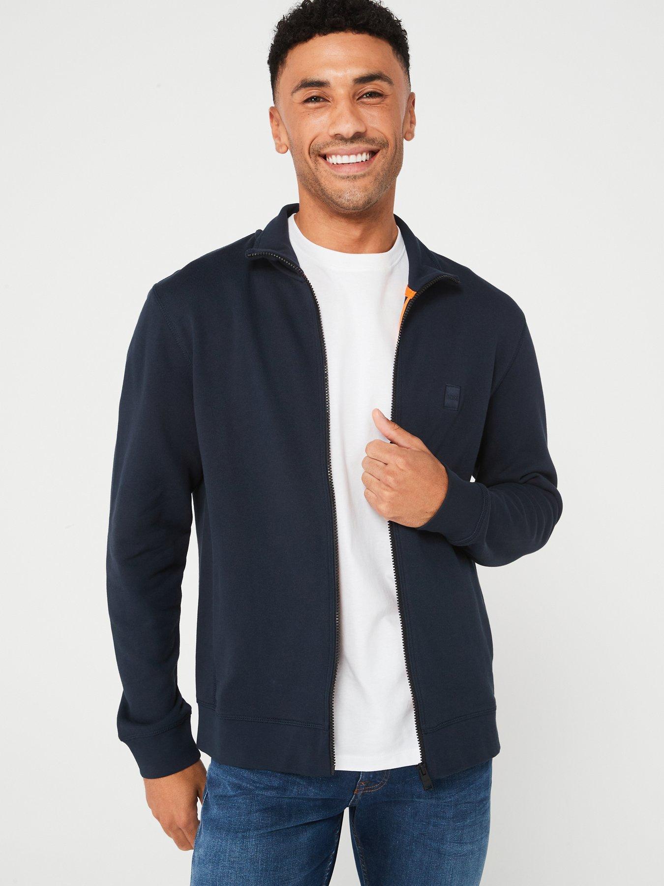 undefined Zestart Zip Through Track Top - Dark Blue