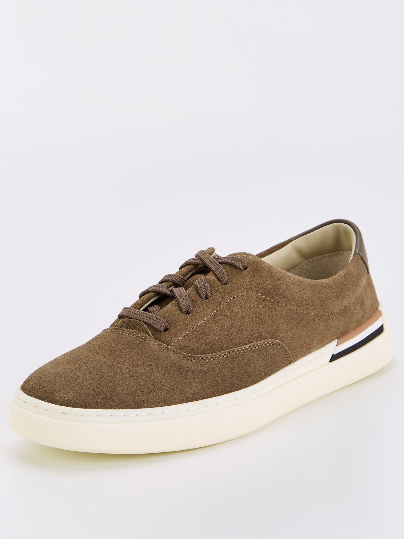 BOSS Clint Suede Trainer - Dark Beige | Very.co.uk