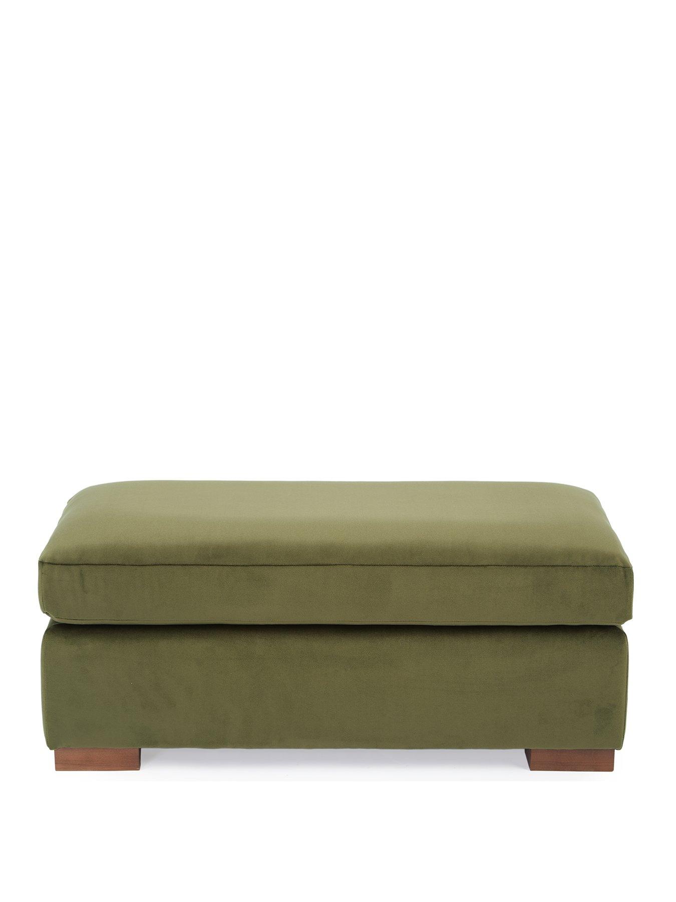 Image 2 of 5 of Very Home Maison Velvet Footstool