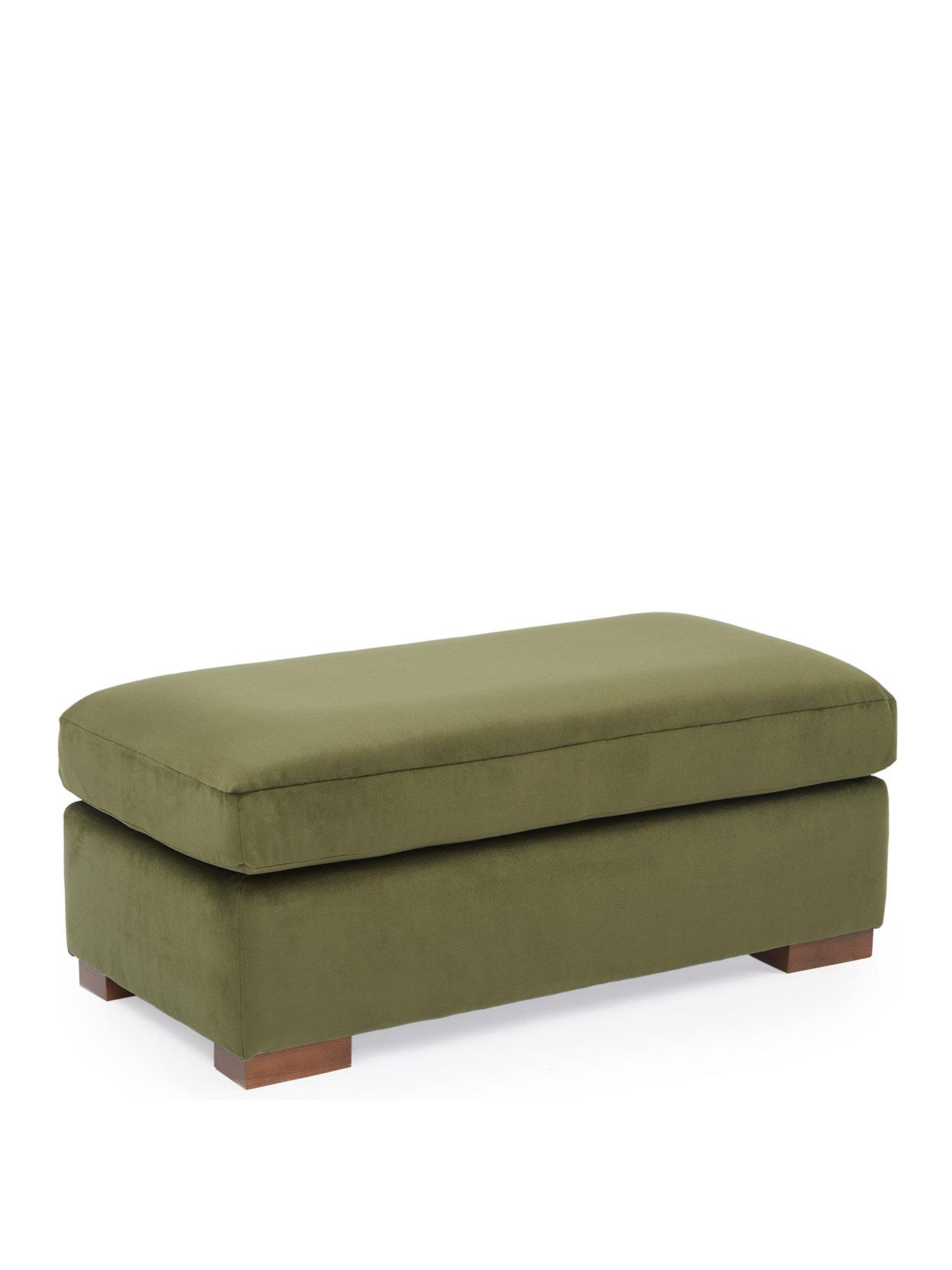 Image 3 of 5 of Very Home Maison Velvet Footstool