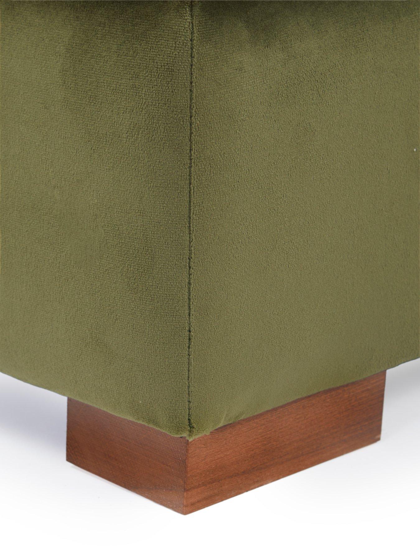Image 4 of 5 of Very Home Maison Velvet Footstool