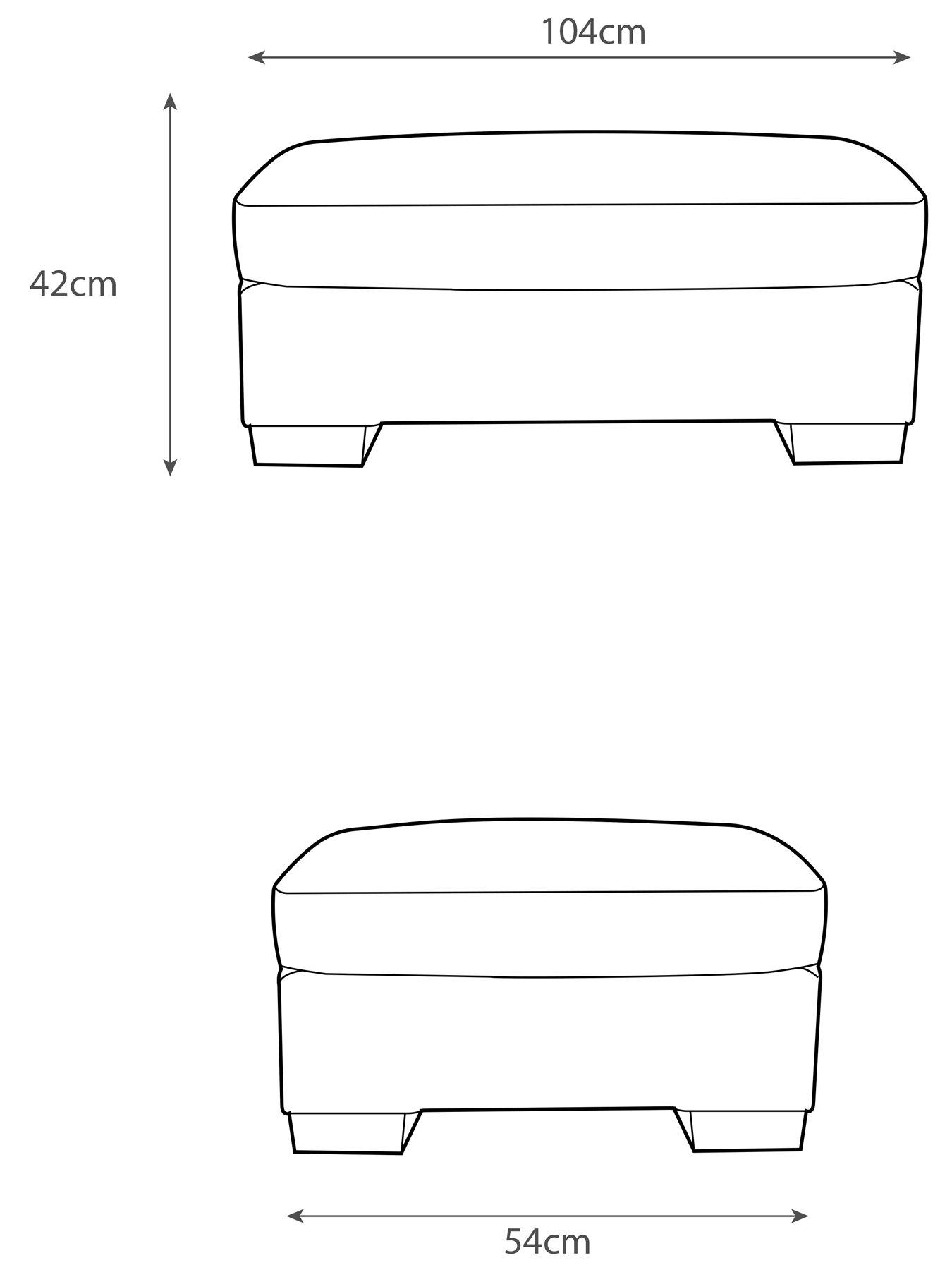 Image 5 of 5 of Very Home Maison Velvet Footstool