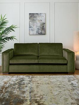 Product photograph of Very Home Maison Velvet 3 Seater Sofa from very.co.uk