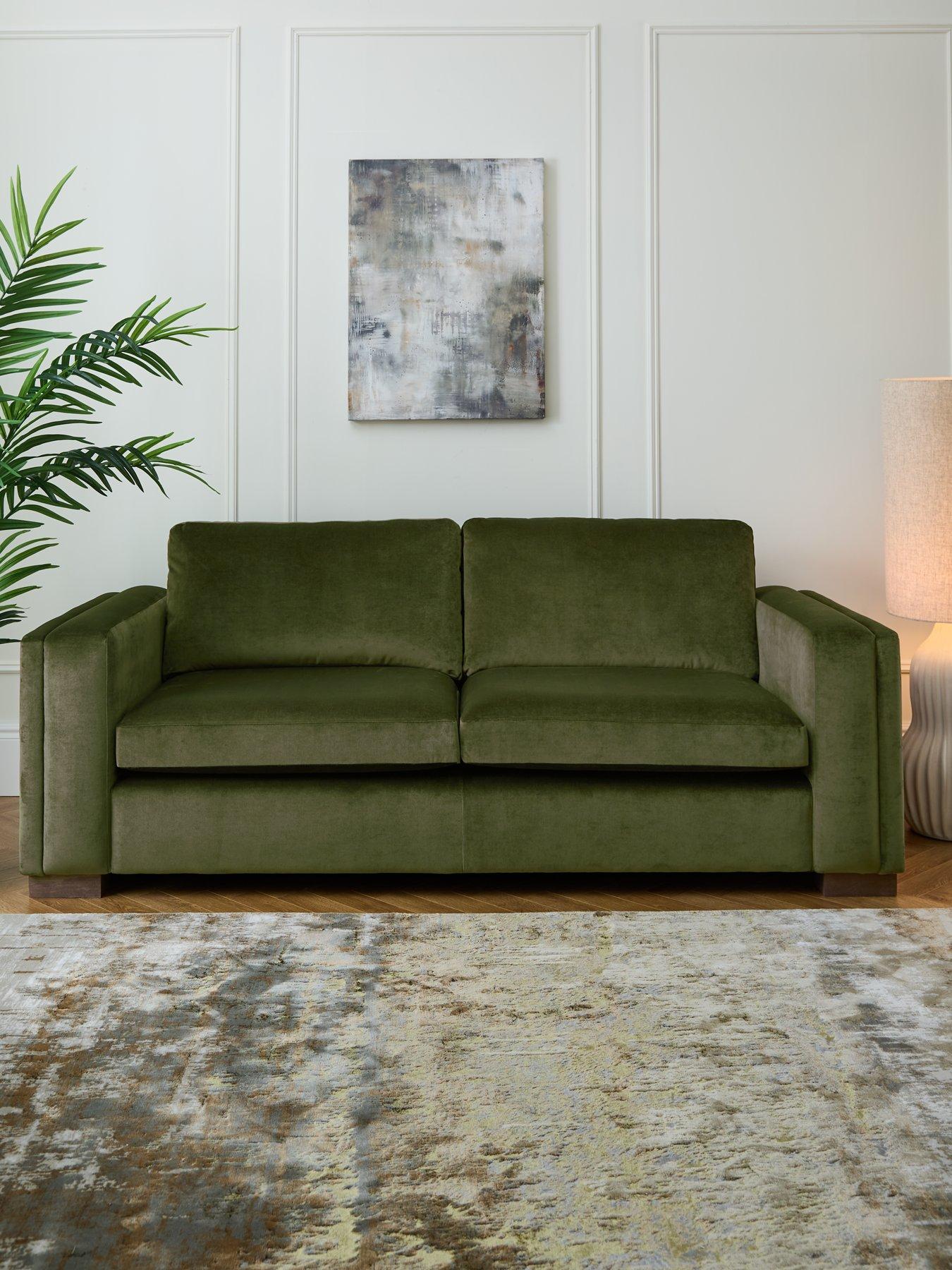 Very Home Maison Velvet 3 Seater Sofa - Made to order in the UK