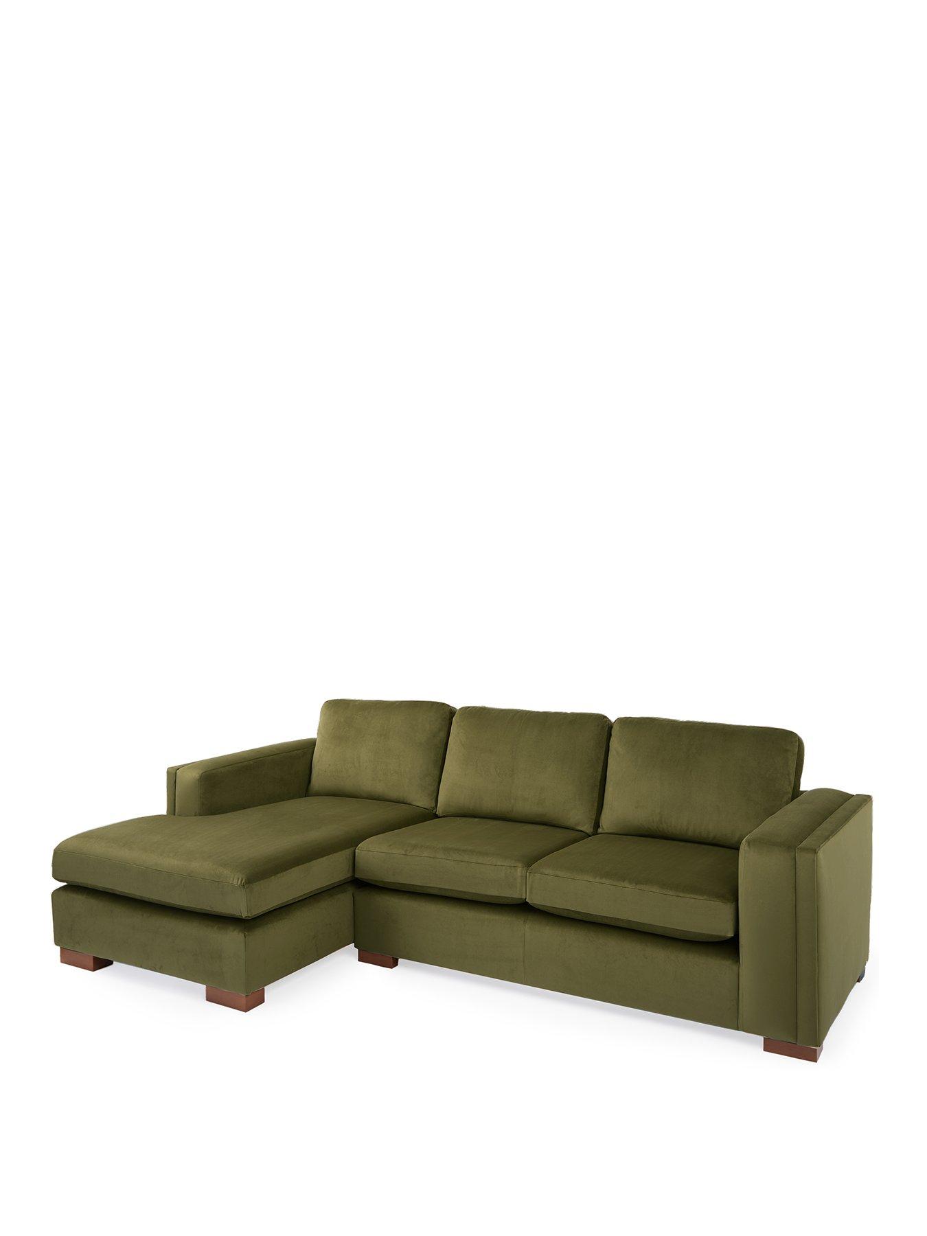 Image 3 of 6 of Very Home Maison Velvet Left Hand Corner Chaise Sofa&nbsp;- Made in the UK