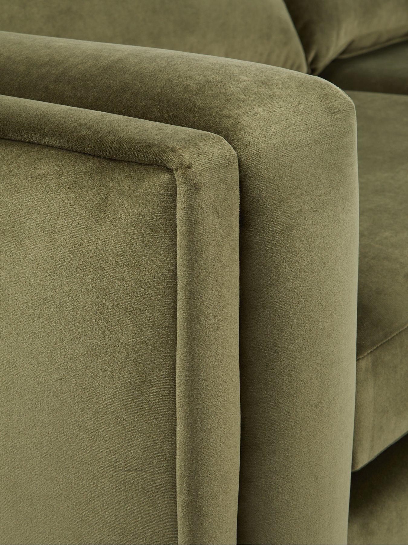 Image 5 of 6 of Very Home Maison Velvet Left Hand Corner Chaise Sofa&nbsp;- Made in the UK
