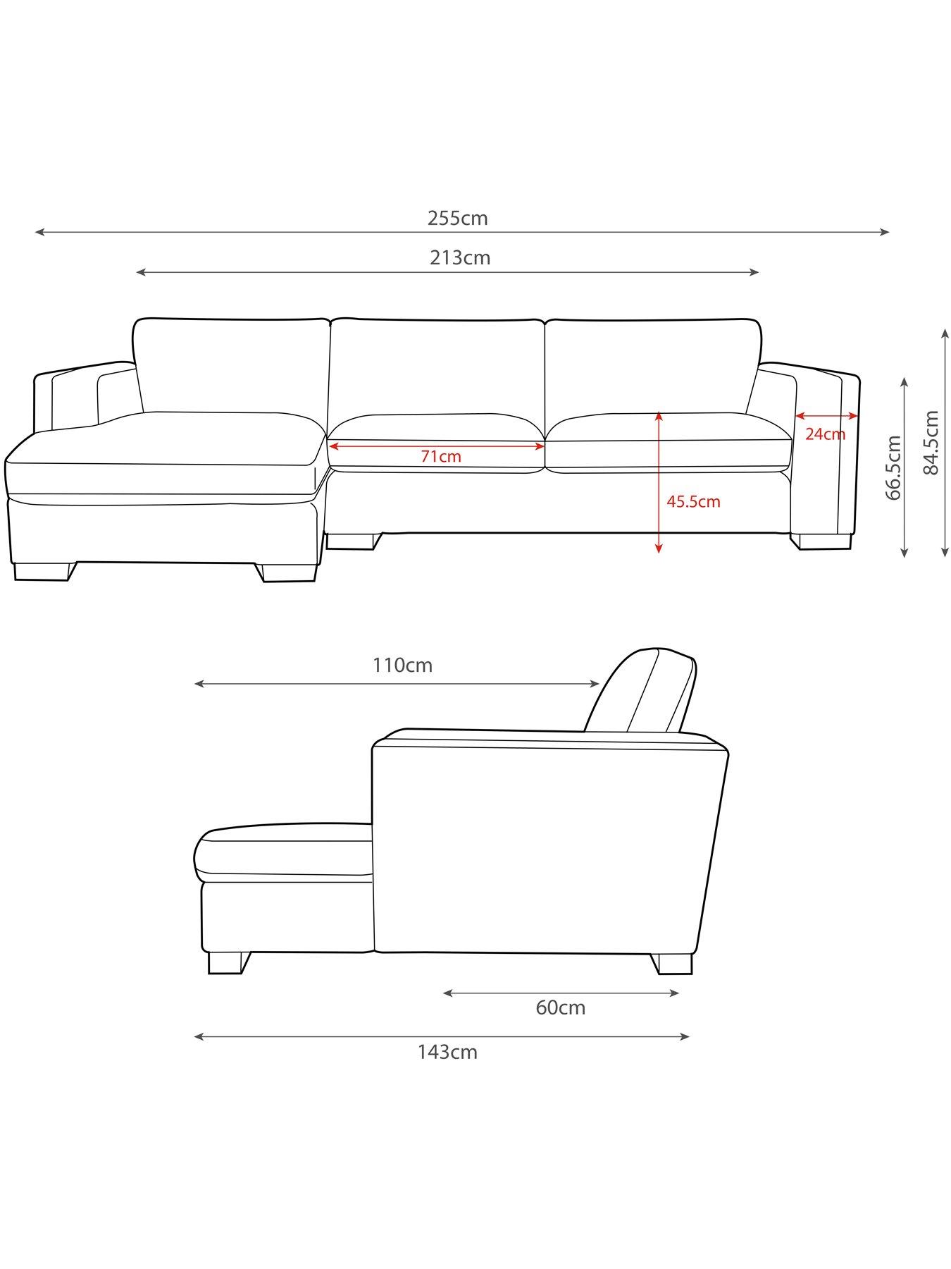 Image 6 of 6 of Very Home Maison Velvet Left Hand Corner Chaise Sofa&nbsp;- Made in the UK