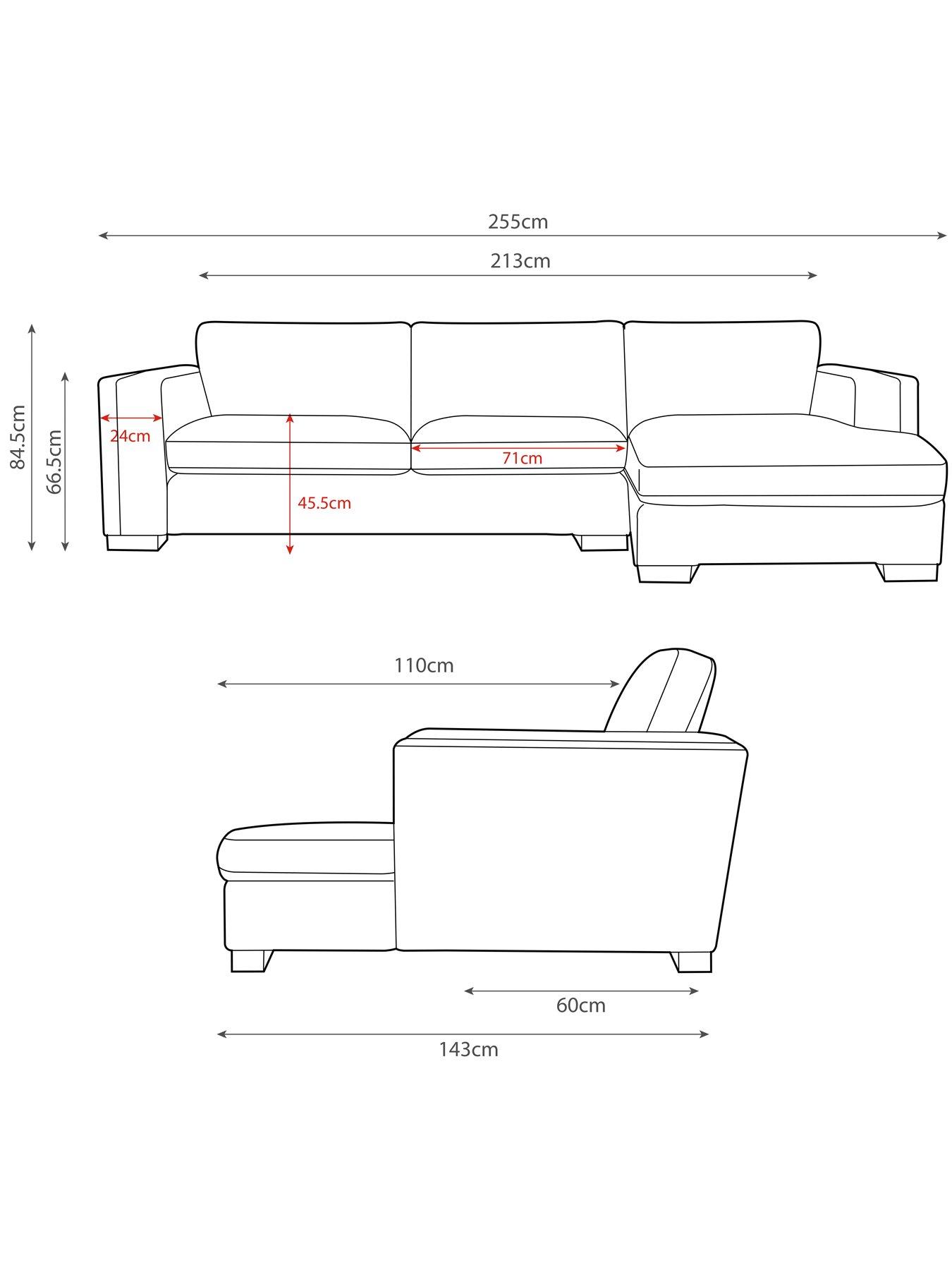Image 6 of 6 of Very Home Maison Velvet Right Hand&nbsp;Corner Chaise Sofa&nbsp;- Made to order in the UK