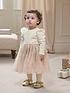  image of mamas-papas-baby-girls-sequin-ballerina-dress-cream