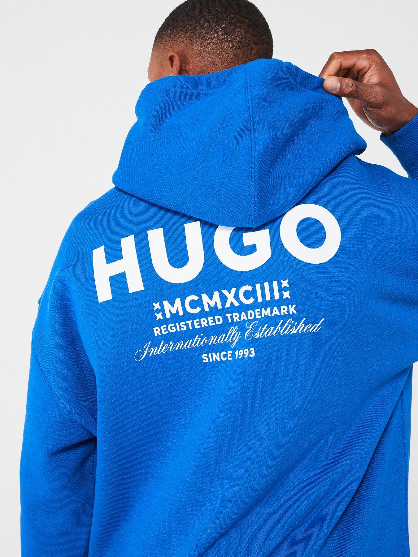 ■Hugo Boss■ Blue nazardo フーディー HUGO NAZARDO - Sweatshirt - open blue/blue - Zalando.co.uk