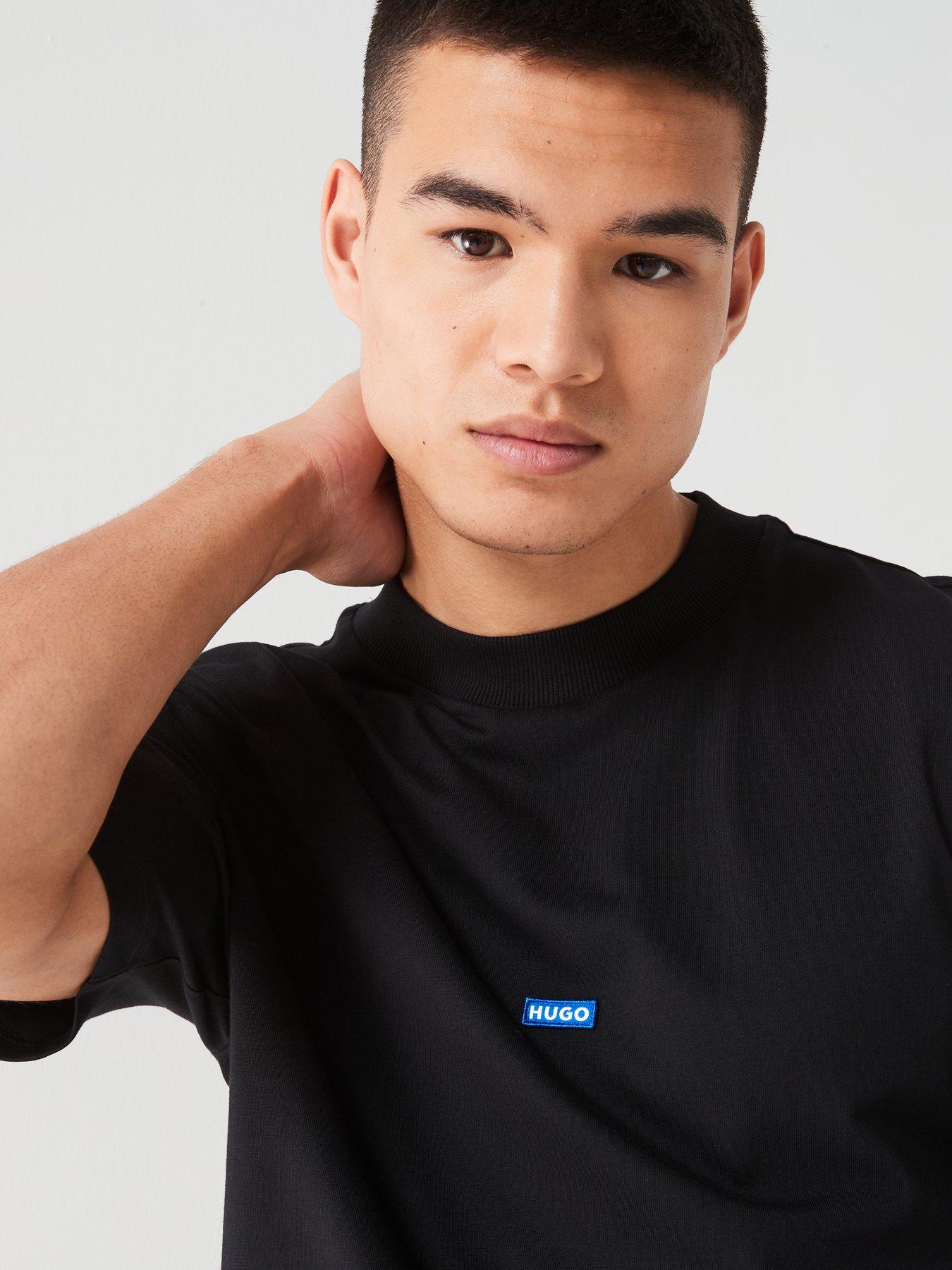 HUGO BLUE Nieros Regular Fit TShirt Black Very.co.uk