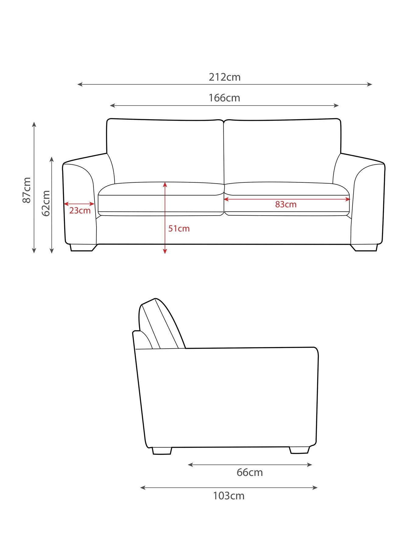Image 5 of 5 of The Very Collection Arlo Fabric&nbsp;3 Seater Sofa&nbsp;- Made to order in the UK
