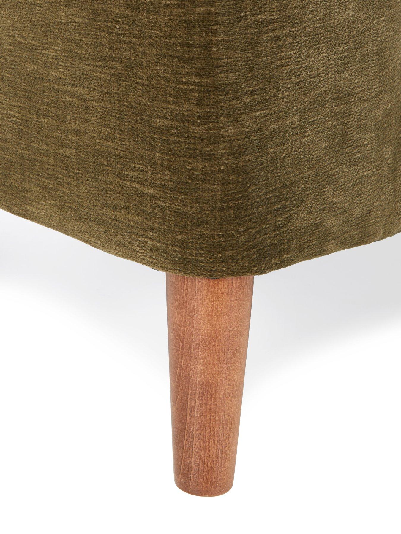 Image 5 of 6 of Very Home Astrid Fabric Footstool