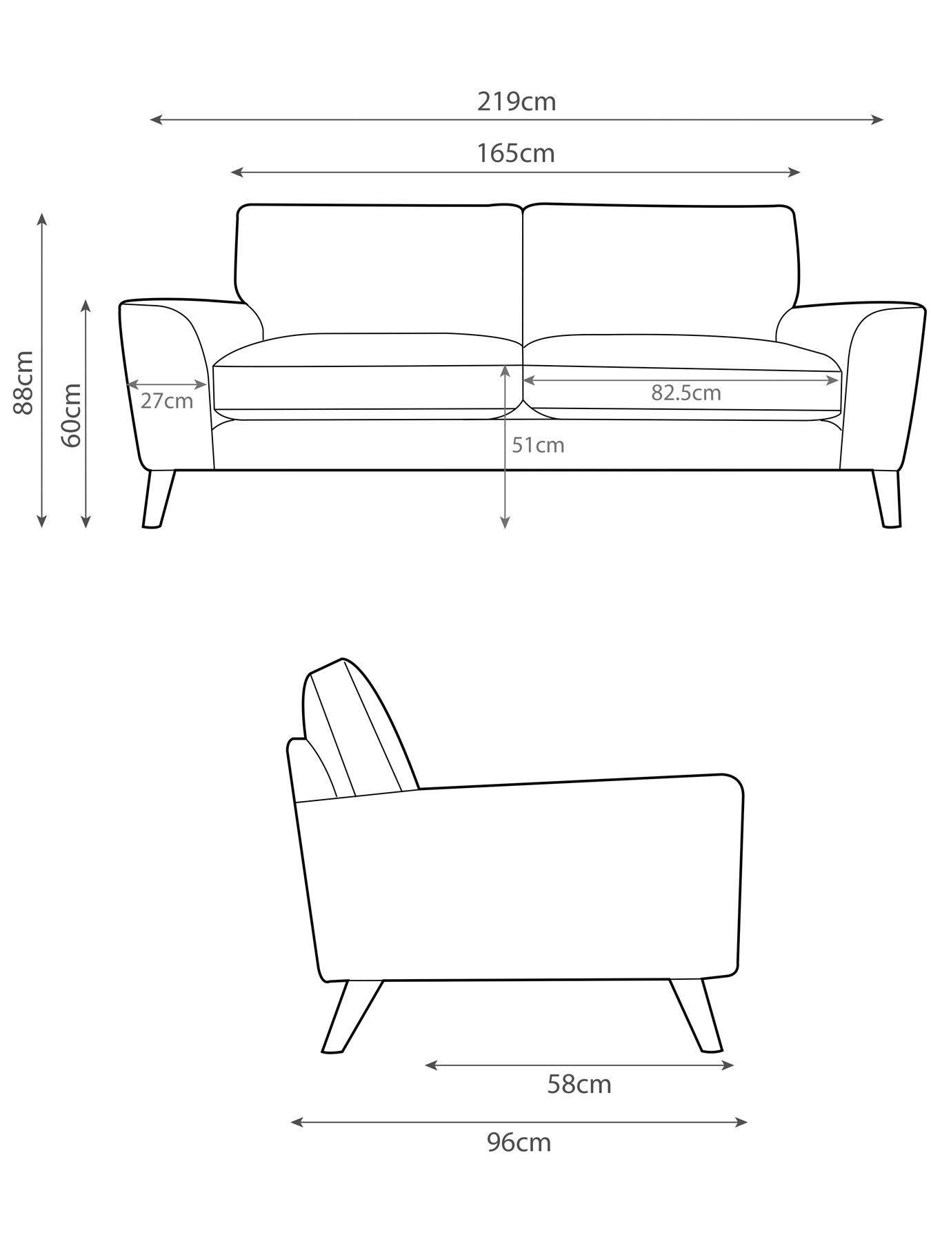 Image 6 of 6 of The Very Collection Astrid 3 Seater Sofa&nbsp;- Made to order in the UK