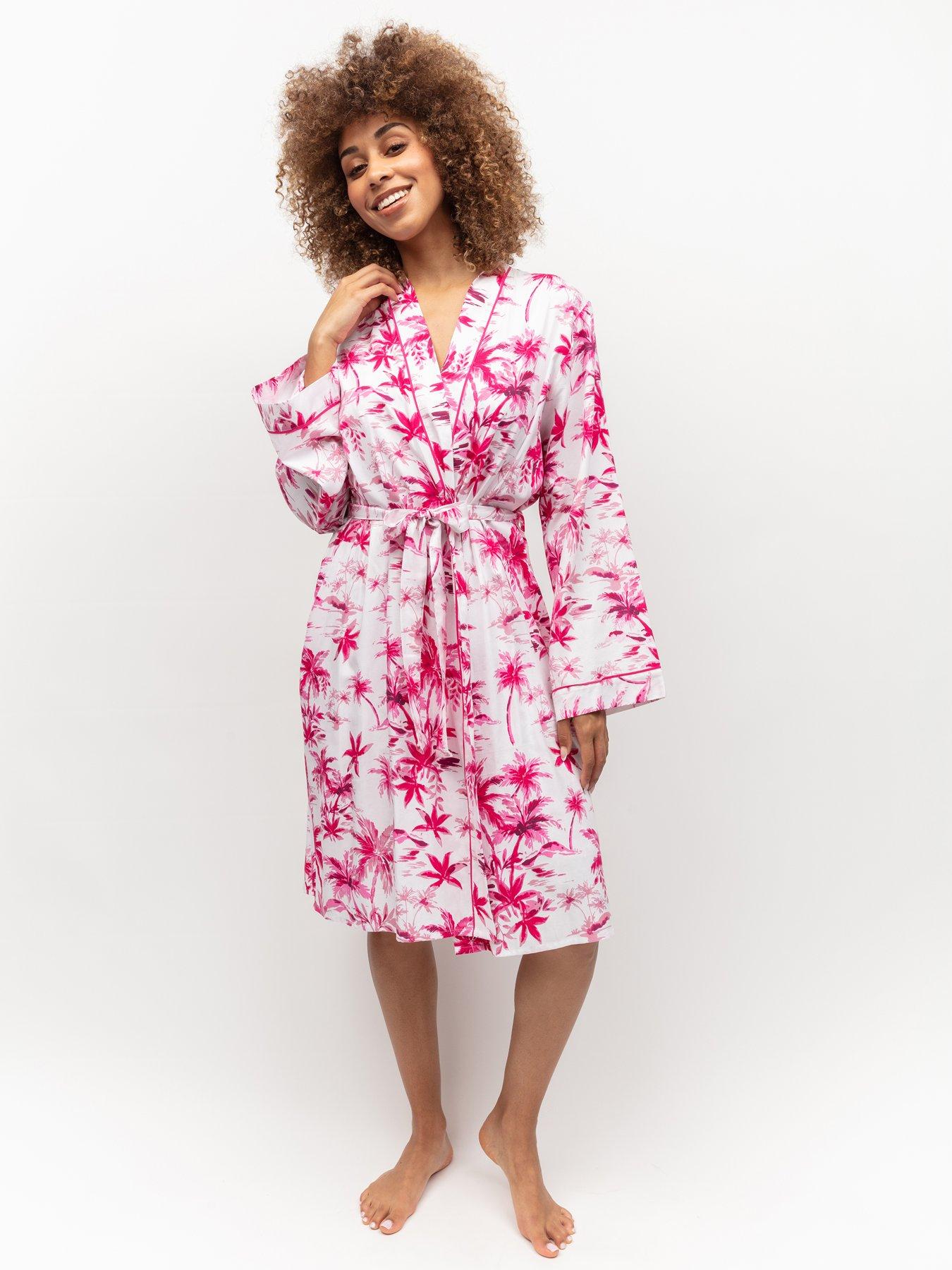 Short zip up hot sale dressing gown