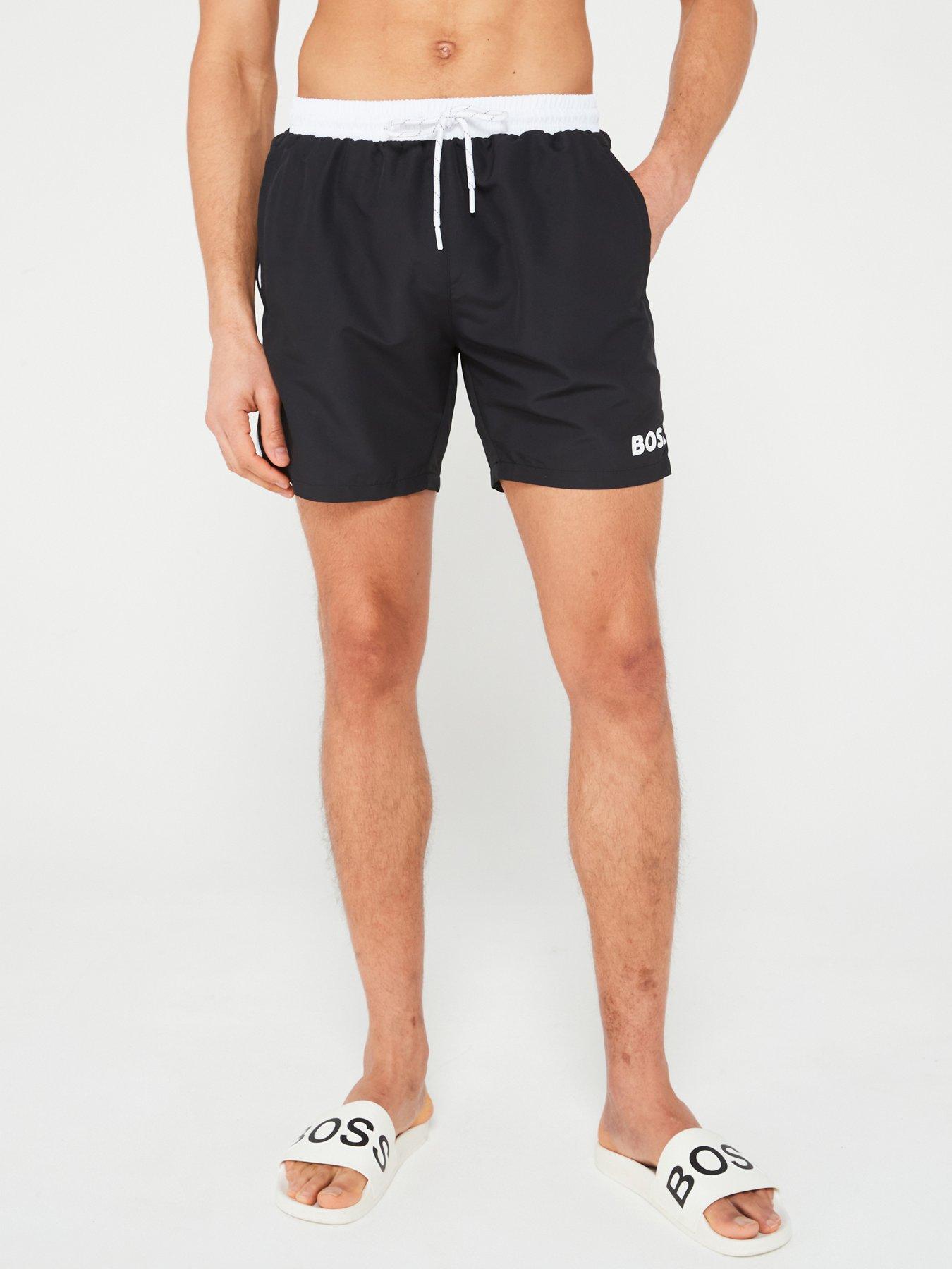 Image 1 of 6 of BOSS Starfish Swimshort - Black