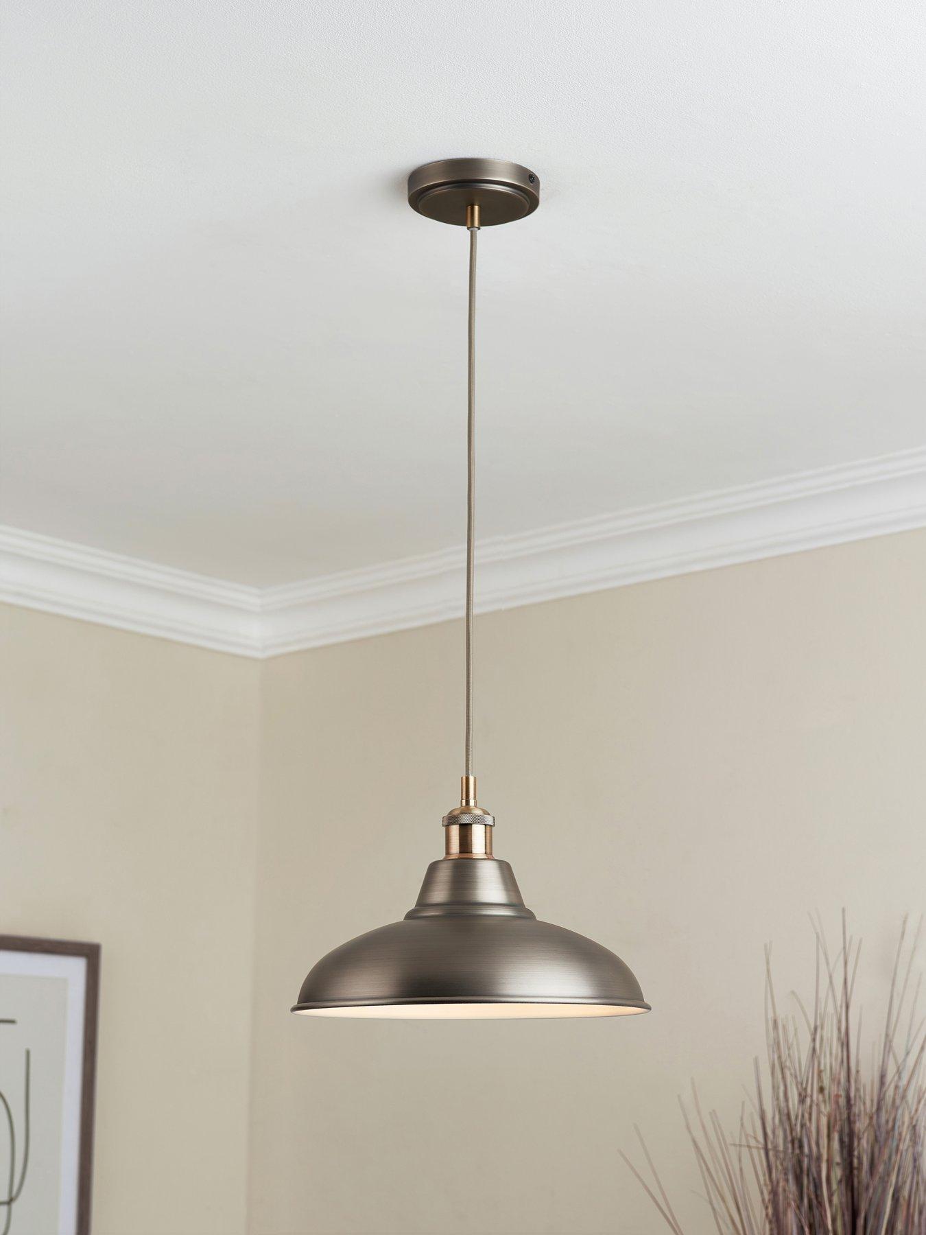 undefined Hemstone Pendant - Pewter/Antique Brass
