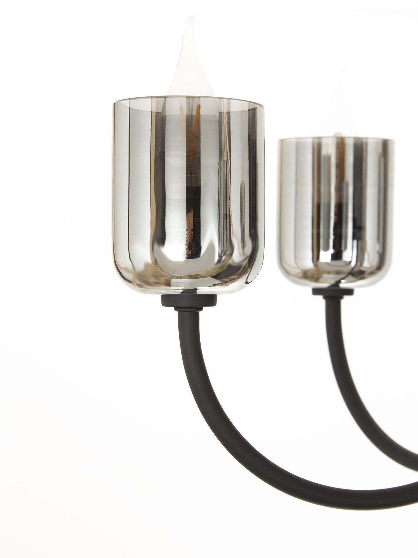 Image 5 of 7 of The Very Collection Stowe 5 Light Ceiling Pendant - Black