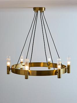 Product photograph of Very Home Francis 6 Light Pendant - Antique Pendant from very.co.uk
