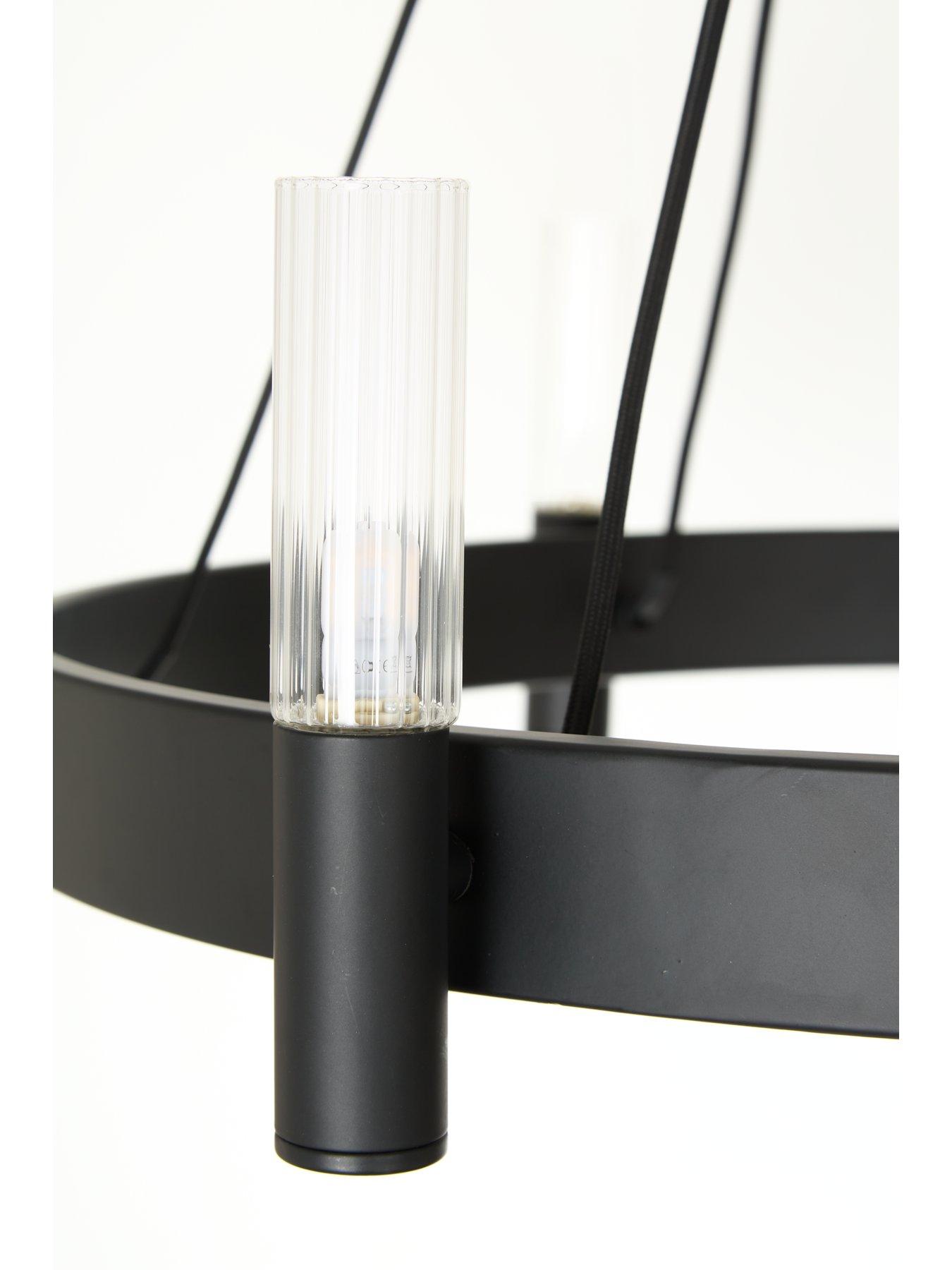 Image 6 of 7 of The Very Collection Francis 6 Light Pendant - Black