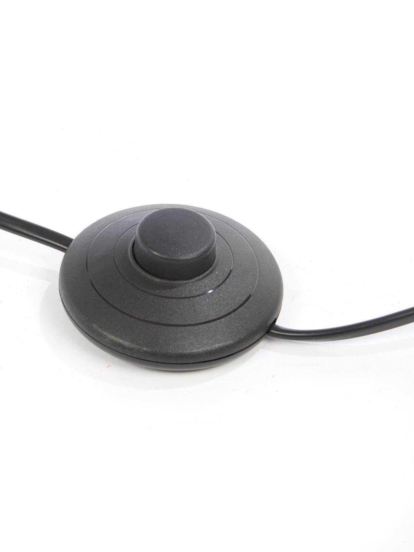 Image 6 of 6 of The Very Collection Arched Floor Lamp with Rattan Shade