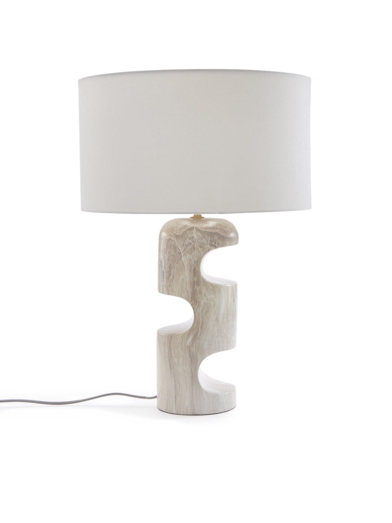 Image 4 of 6 of The Very Collection Sculptural Marble Table Lamp