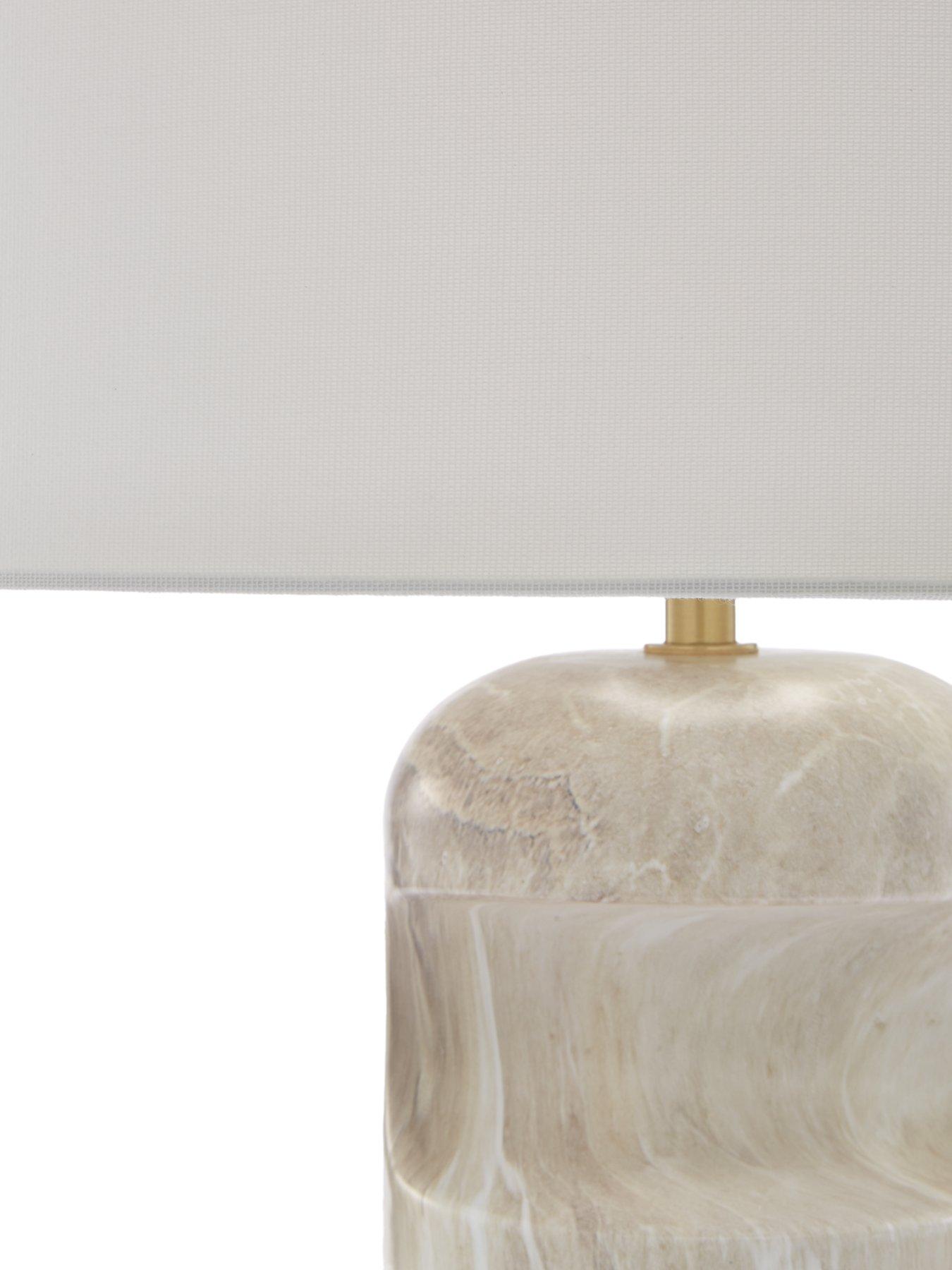 Image 5 of 6 of The Very Collection Sculptural Marble Table Lamp
