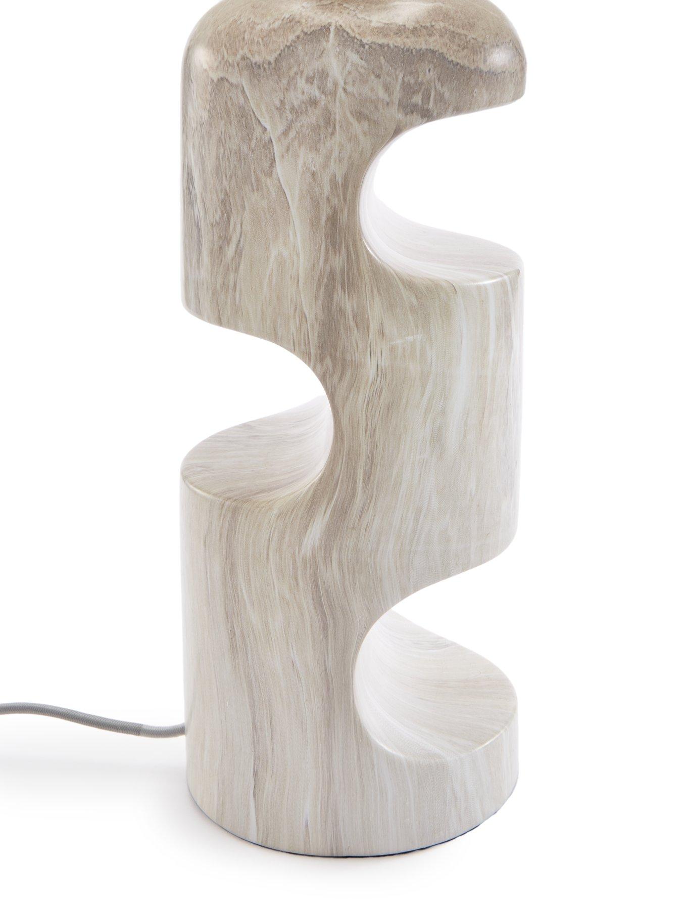 Image 6 of 6 of The Very Collection Sculptural Marble Table Lamp