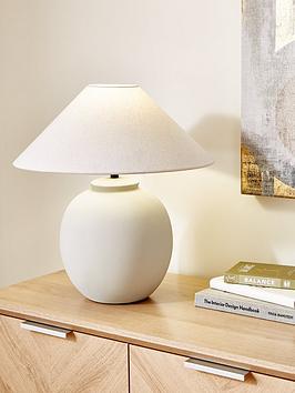 Product photograph of Very Home Concrete Table Lamp from very.co.uk