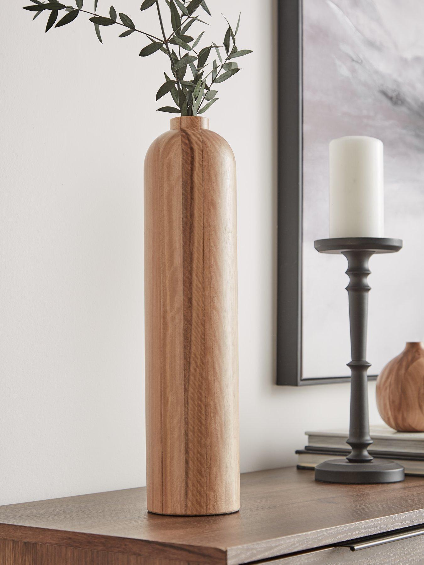 undefined Tall Mango Wood Vase