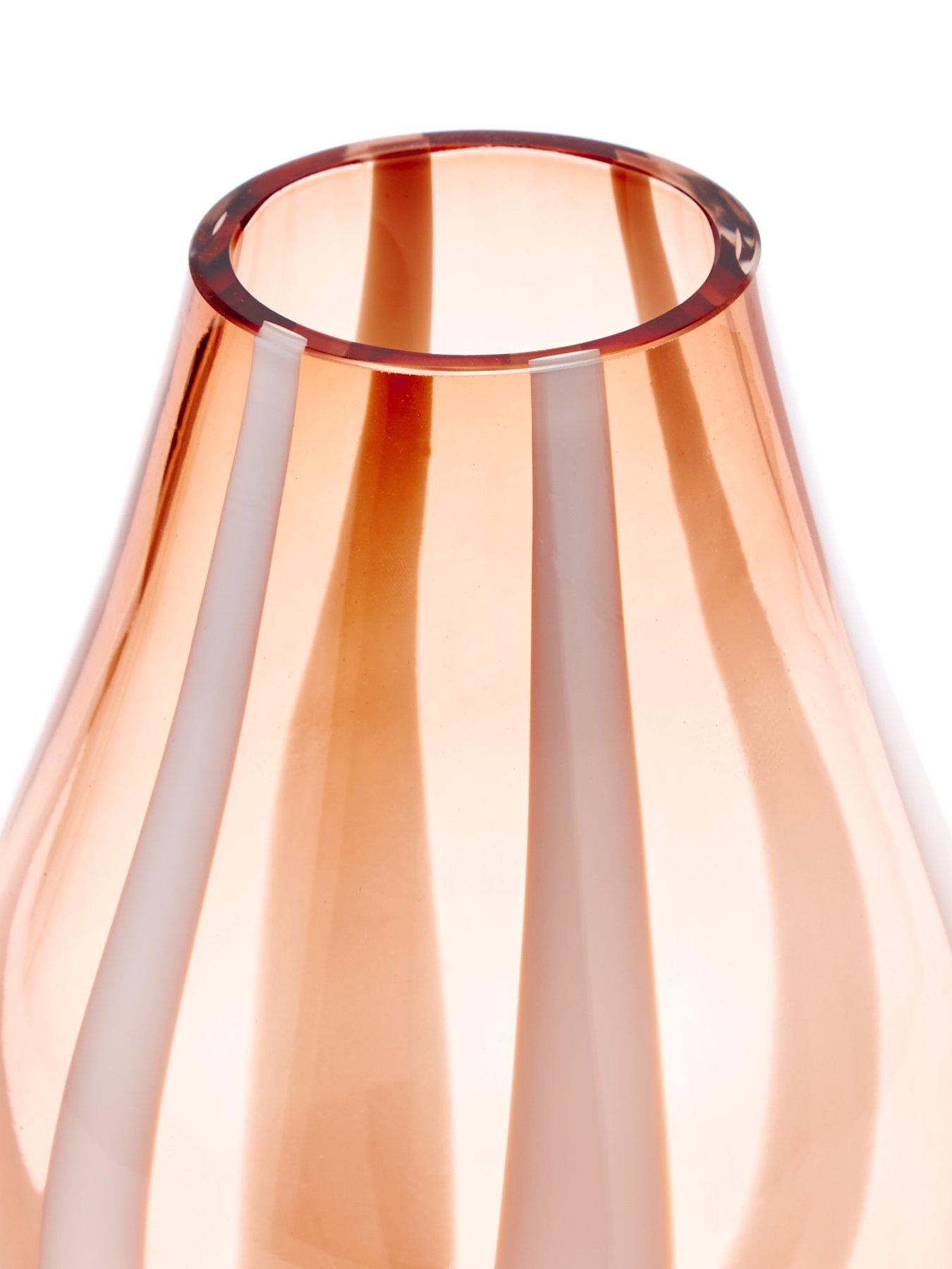Image 4 of 5 of Very Home &nbsp;Peach Stripe Vase