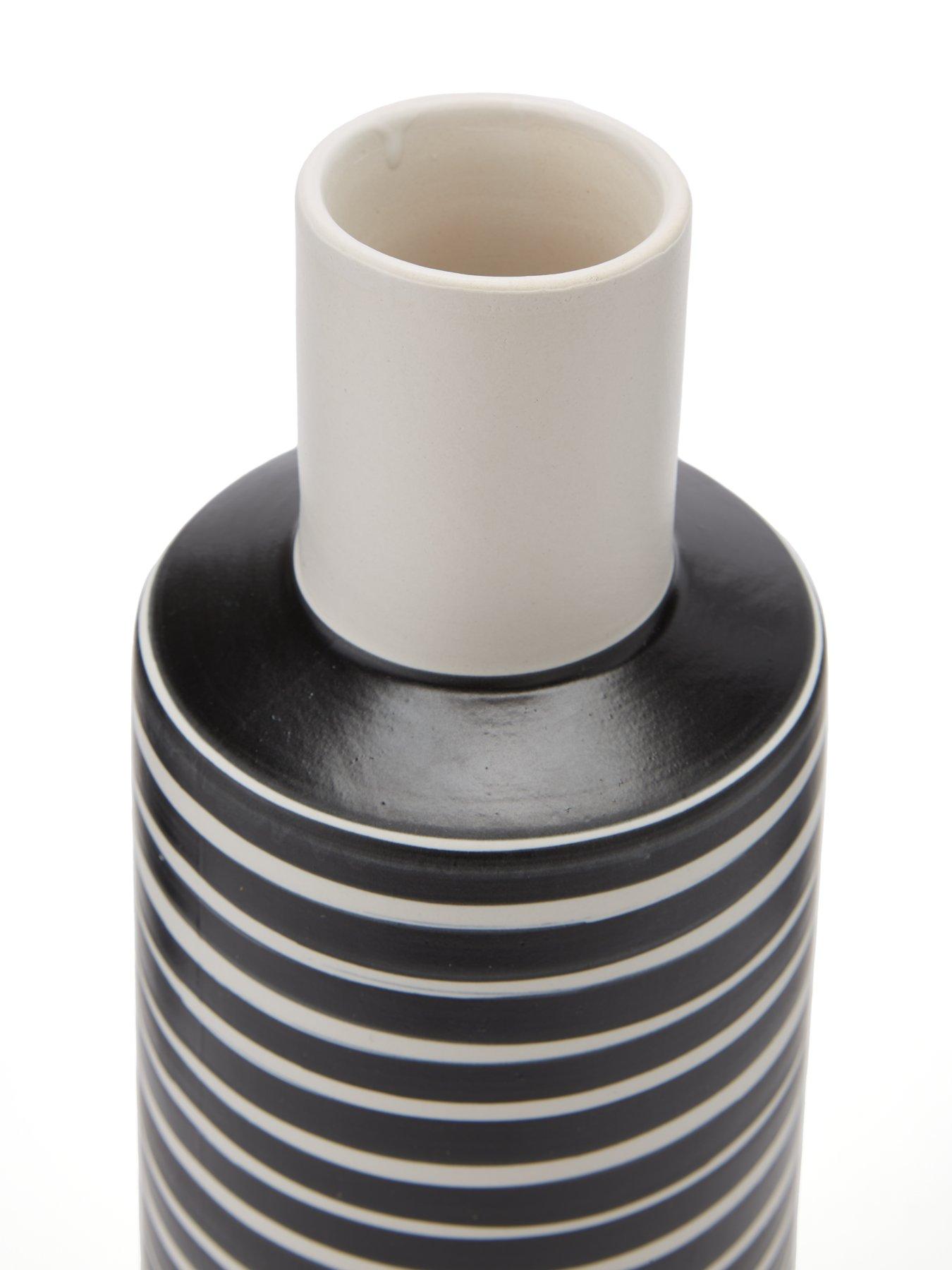 Image 4 of 6 of Very Home Hand Painted Striped Vase 31cm