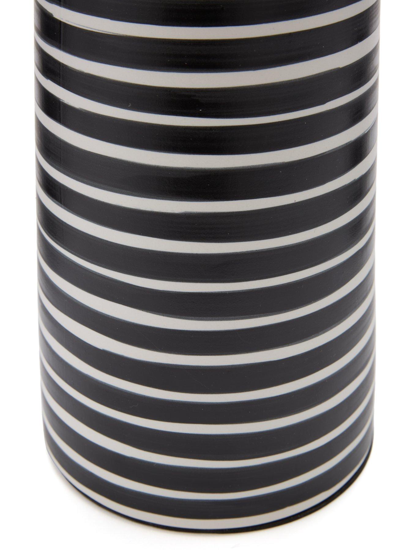 Image 5 of 6 of Very Home Hand Painted Striped Vase 31cm
