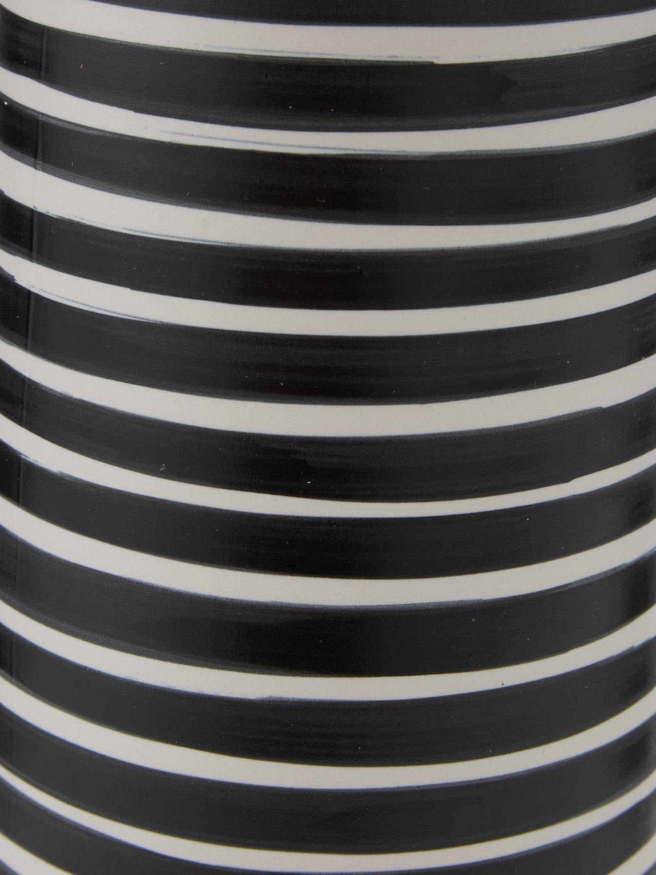 Image 6 of 6 of Very Home Hand Painted Striped Vase 31cm