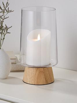 Product photograph of Very Home Medium Mango Wood Candle Holder from very.co.uk